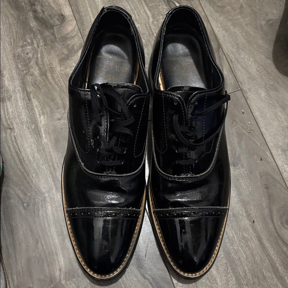Stacy Adams Black Patent Leather Oxfords